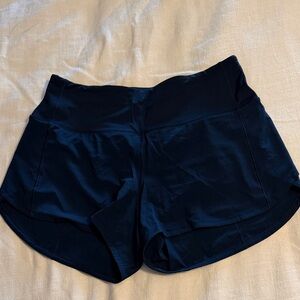 Lululemon Speed Up 4” short, High Rise, True Navy, Size 8